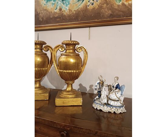 Porcelain sculptural group "Music Scene" late 19th century