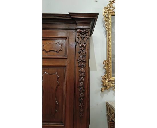 Louis XIV walnut wardrobe, late 17th century