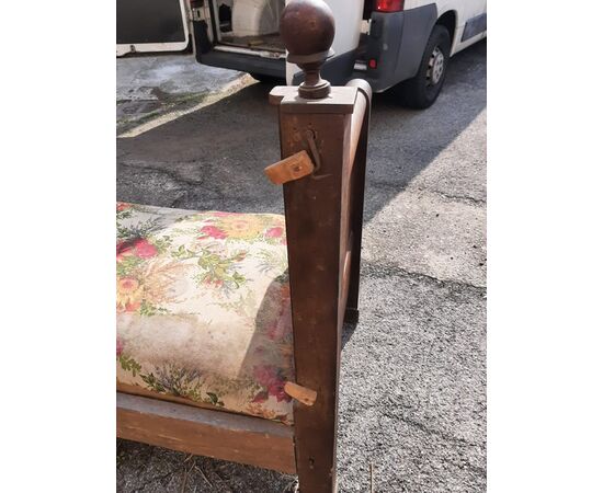 Empire style walnut sofa