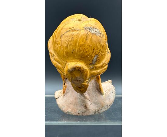 Polychrome Terracotta Female Bust – 18th Century