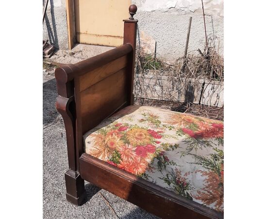 Empire style walnut sofa