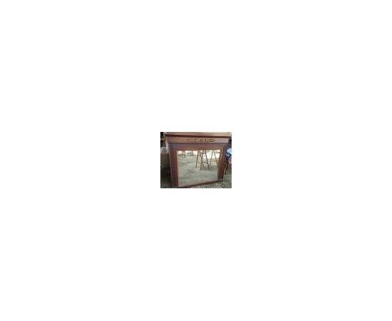 Mirror / fireplace mantel, 132 x 116 cm
