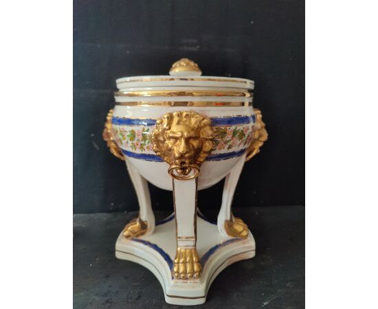 Bellissima coppia di gelaterie in ceramica di Bassano - H 30 cm