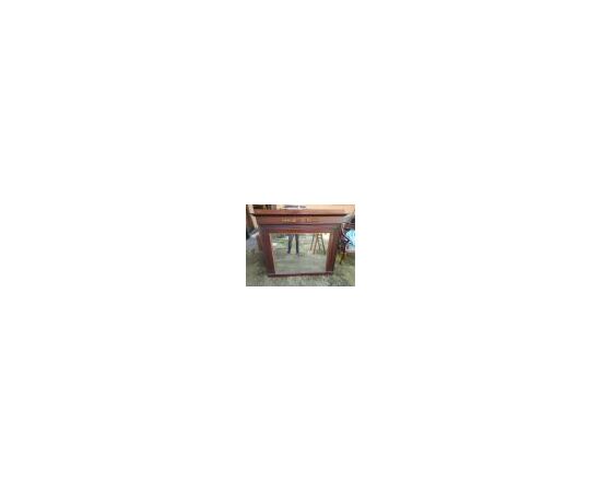 Mirror / fireplace mantel, 132 x 116 cm