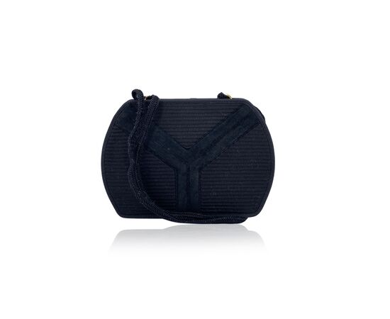 YVES SAINT LAURENT Borsa a Tracolla Vintage in Tela Col. Nero S