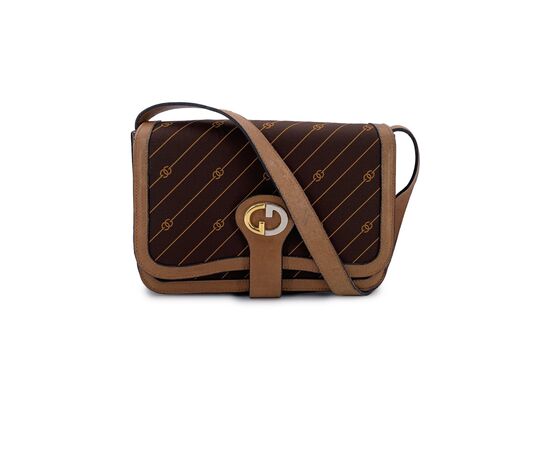 GUCCI Borsa a Tracolla Vintage in Tela Col. Marrone M