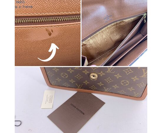 LOUIS VUITTON Pochette Vintage in Tela Col. Marrone M