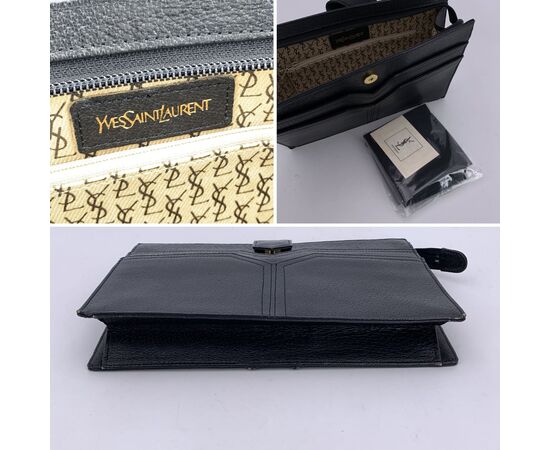 YVES SAINT LAURENT Pochette Vintage in Pelle Col. Nero M