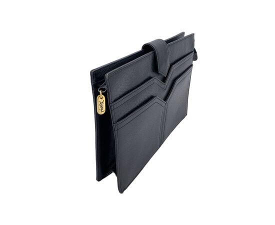 YVES SAINT LAURENT Pochette Vintage in Pelle Col. Nero M