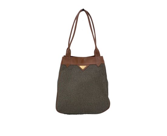 YVES SAINT LAURENT Borsa Shopper in Tela Col. Beige L