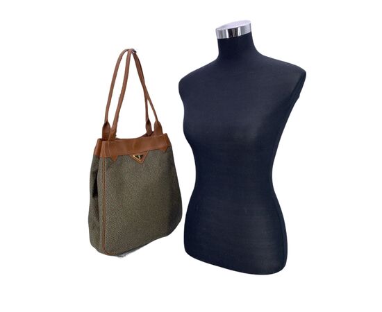 YVES SAINT LAURENT Borsa Shopper in Tela Col. Beige L