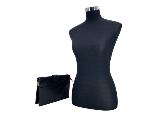 YVES SAINT LAURENT Pochette Vintage in Pelle Col. Nero M