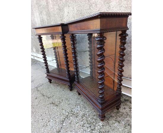 Pair of display cabinets
