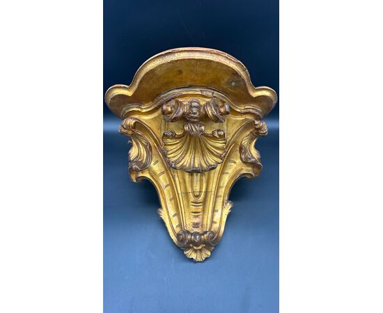 Baroque-style gilded wall shelf – 18th century