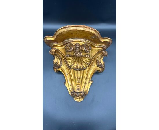 Baroque-style gilded wall shelf – 18th century
