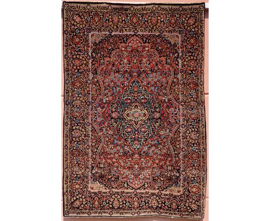 Hand-knotted Kashan Persian carpet – late 19th / early 20th