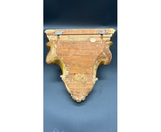 Baroque-style gilded wall shelf – 18th century