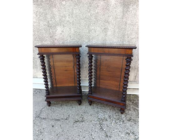 Pair of display cabinets