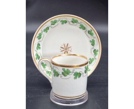 Porcelain cup and saucer, Imperial Manufactory of Vienna – 1823/24