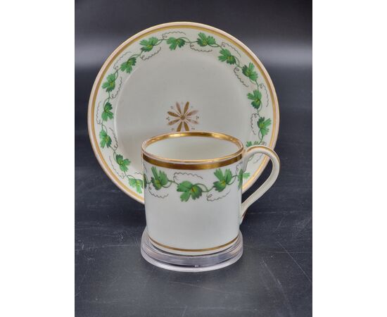 Porcelain cup and saucer, Imperial Manufactory of Vienna – 1823/24