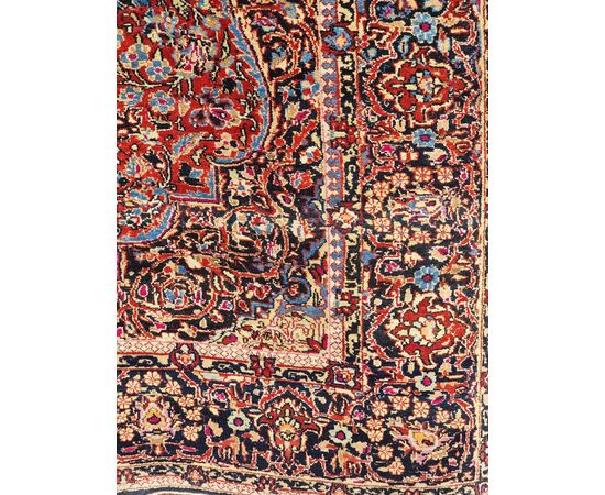 Hand-knotted Kashan Persian carpet – late 19th / early 20th