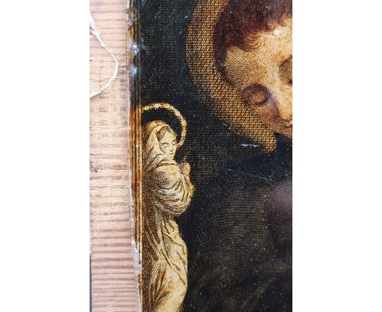 Small glass painting with Saint Luigi Gonzaga – Venetian area, early 19th century