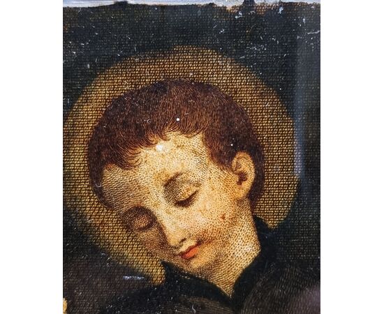 Small glass painting with Saint Luigi Gonzaga – Venetian area, early 19th century