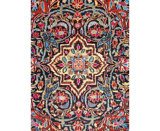 Hand-knotted Kashan Persian carpet – late 19th / early 20th