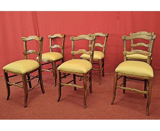 Set of six kitchen chairs