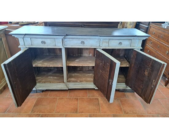 Credenza a 3 ante dipinta dell' Ottocento