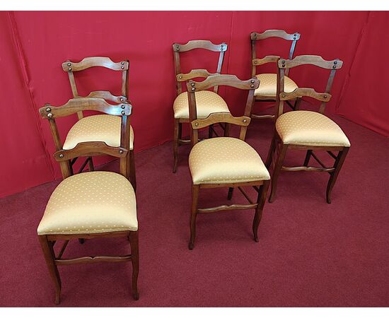 Set of six kitchen chairs