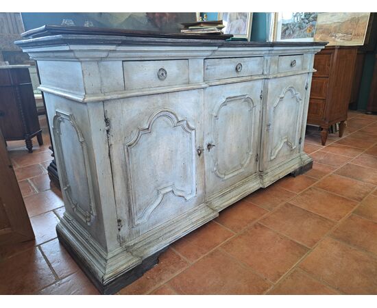 Credenza a 3 ante dipinta dell' Ottocento