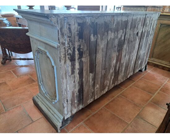 Credenza a 3 ante dipinta dell' Ottocento