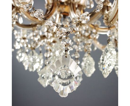 Lampadario in Stile Maria Teresa Italia Inizio XX Secolo