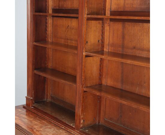 Libreria Vittoriana in Mogano Inghilterra Fine XIX Secolo