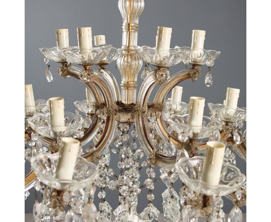 Lampadario in Stile Maria Teresa Italia Inizio XX Secolo