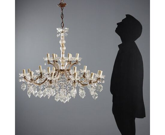 Lampadario in Stile Maria Teresa Italia Inizio XX Secolo