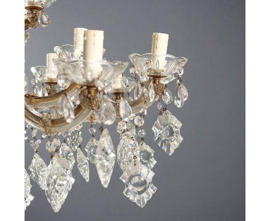 Lampadario in Stile Maria Teresa Italia Inizio XX Secolo