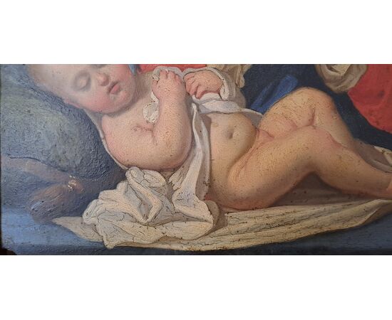 MADONNA CON BAMBINO SU RAME - ITALIA - XVIII SEC.