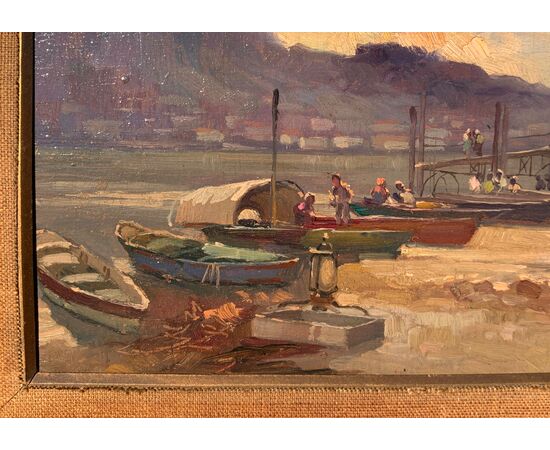 Cesare Gheduzzi (Crespellano 1894 - Torino 1957) - Scena portuale.