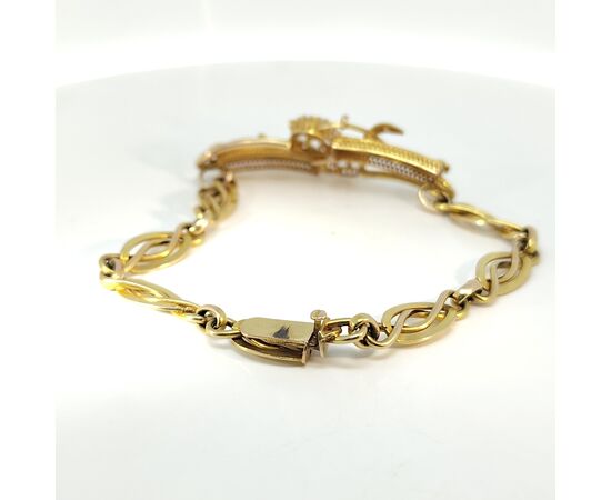 Bracciale in oro con smeraldi e diamanti