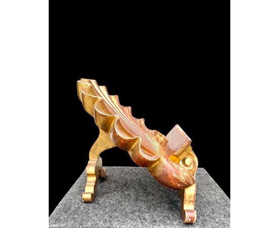 Lectern - book holder in carved wood and gold leaf.
