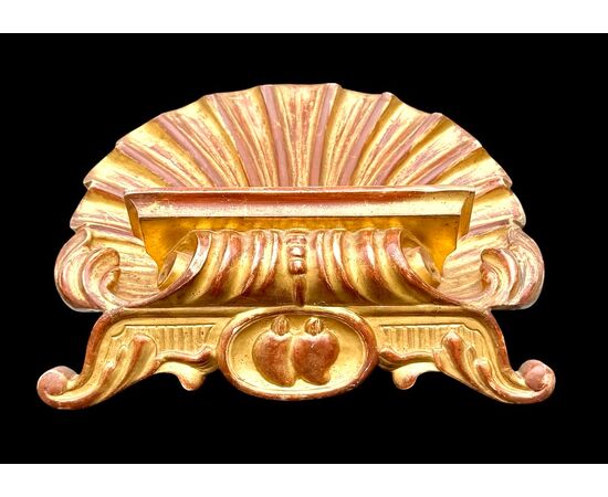 Lectern - book holder in carved wood and gold leaf.