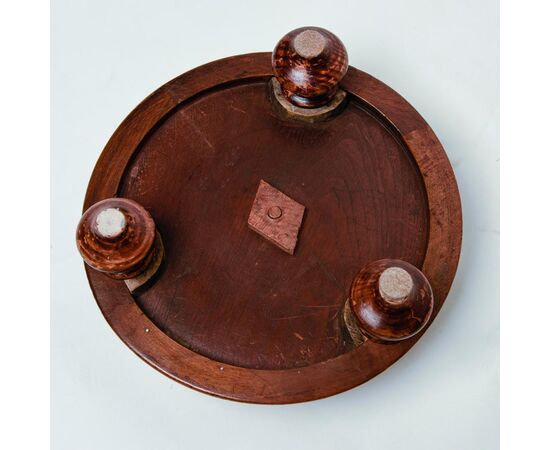 Antico poggiapiedi rivestito con kilim - M/454.