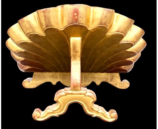 Lectern - book holder in carved wood and gold leaf.