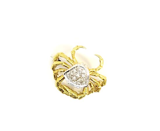 Spilla in oro con diamanti