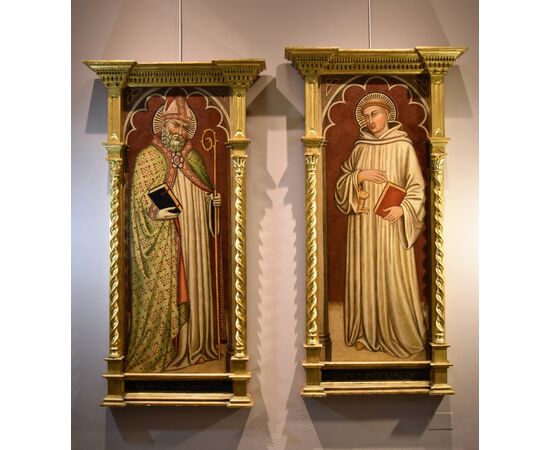 Martino di Bartolomeo di Biago (Siena 1389 - 1434), SAINT ROMUALD and SAINT ALBERT