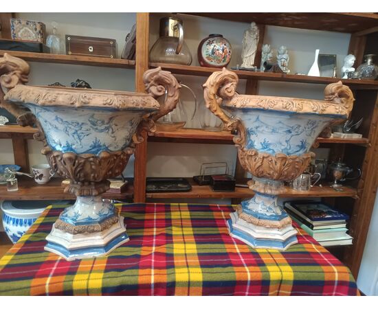 Pair of terracotta vases