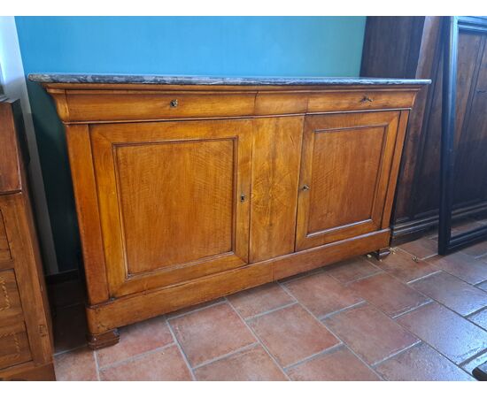 Wonderful large inlaid walnut sideboard