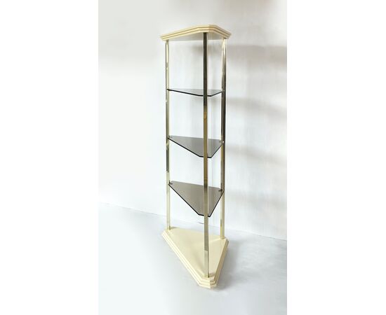 Stillglass Corner Cabinet / Bookcase - 1980